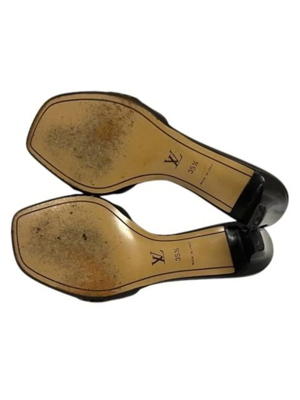 Louis Vuitton Sandals Damier Logo Brown 35.5